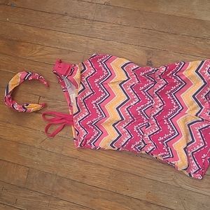 Gymboree girls size 5 romper and matching headband